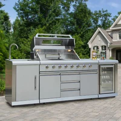 thor kitchen outdoor kitchen cabinet in stainless steel|thor kitchen bbq grill.